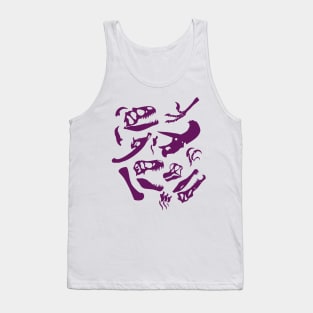 Dinosaur Bones (Purple) Tank Top